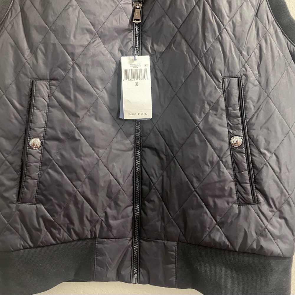 NWT Polo Ralph Lauren Men's Black Diamond Quilted Sleeveless Gilet - Picture 9 of 12